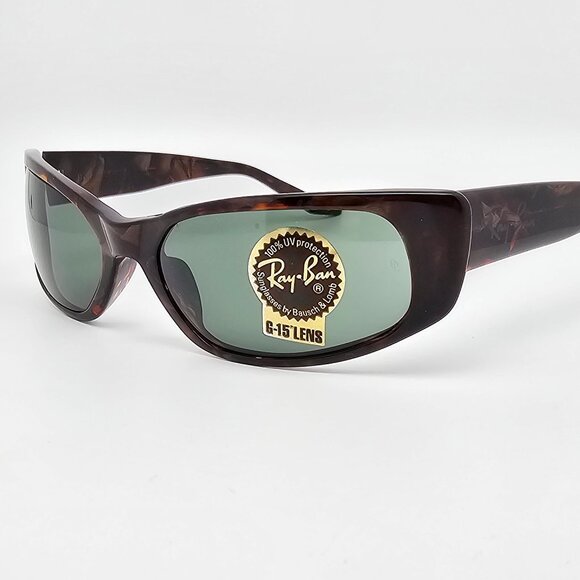 Ray-Ban B&L W1927 XWAU Tortoise Frame G-15 Green Glass Lens Cat Eye Sunglasses main image 13